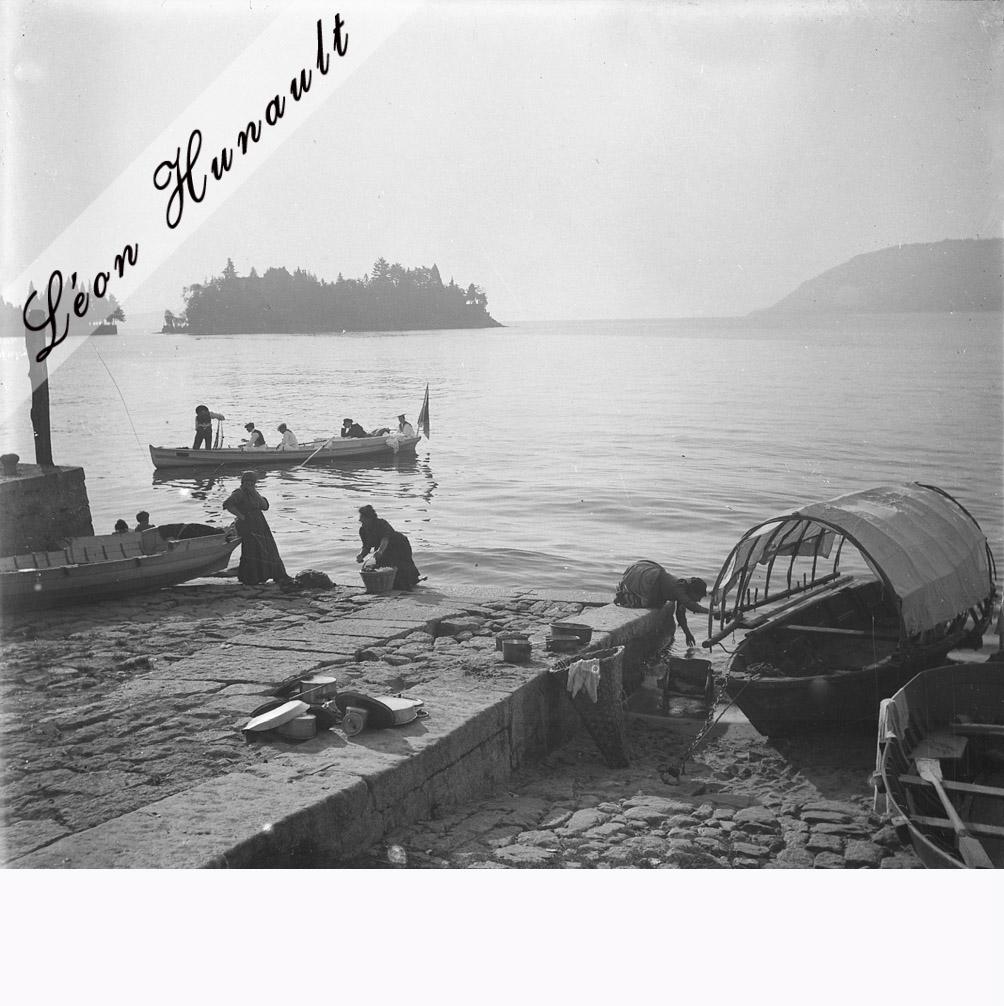 1 Pallanza - scène sur le port au bord du lac Majeur